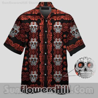 Cleveland Browns Decorative Skull Aloha Shirt for True Fans
