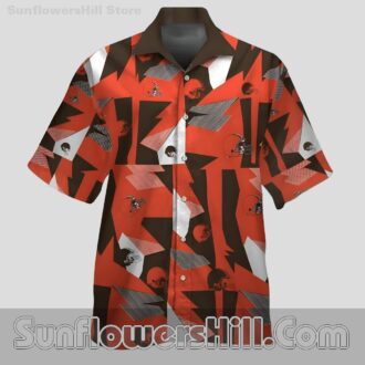 Cleveland Browns Lightning Print Hawaiian Shirt for Game Day Fans