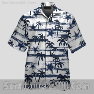 Dallas Cowboys Dad Edition Palm Tree Short Sleeve Shirt - Best Father's Day Gift for Beach Getaways
