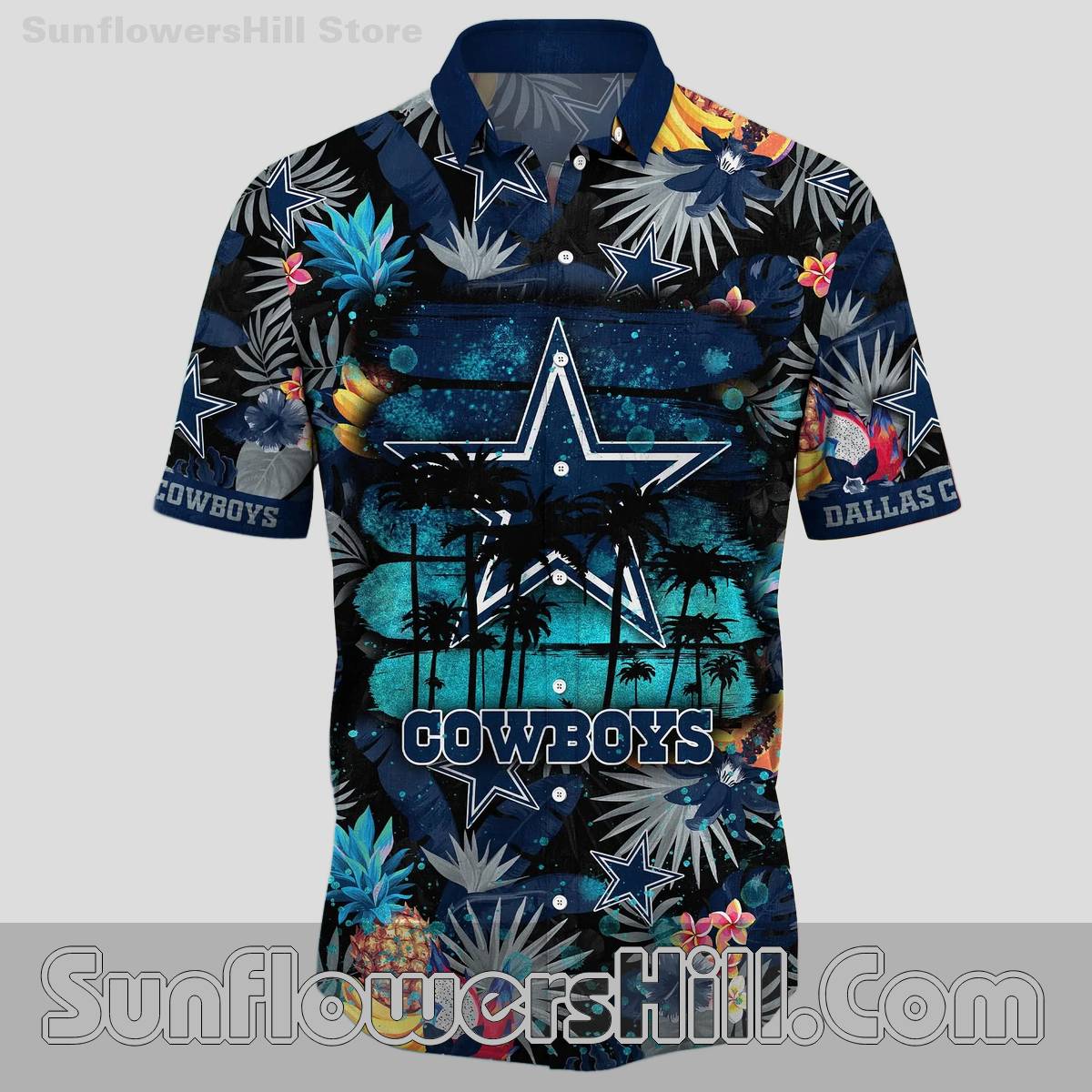 Dallas Cowboys Fruit Splash Casual Shirt for Vacation or Everyday Wear