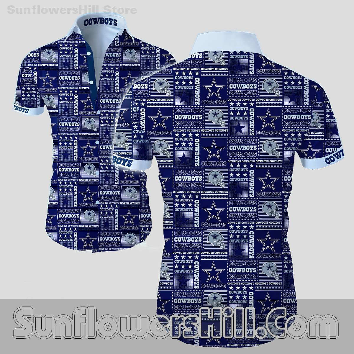 Dallas Cowboys Grunge Grid Print Unisex Shirt for Diehard Fans