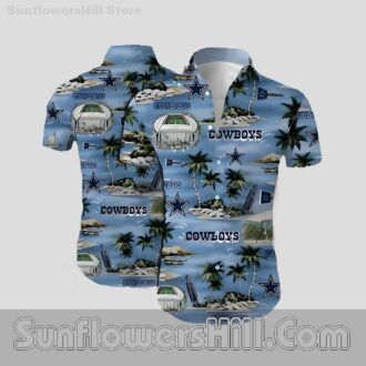 Dallas Cowboys Island Paradise Hawaiian Shirt for Game Day on the Coast