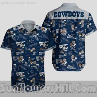 Dallas Cowboys Mickey Mouse Cartoon Hawaiian Shirt for Game Day