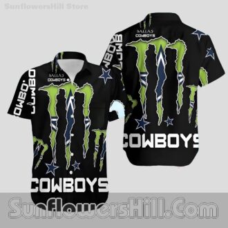 Dallas Cowboys Monster Energy Black Shirt for Sports Fans and Summer Fun