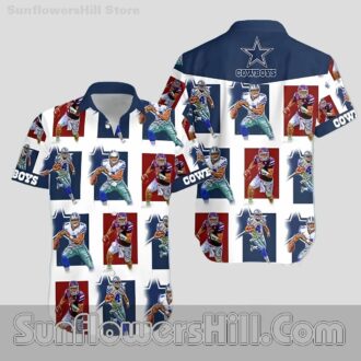 Dallas Cowboys NFL Player Action Aloha Shirt for Sports Lovers