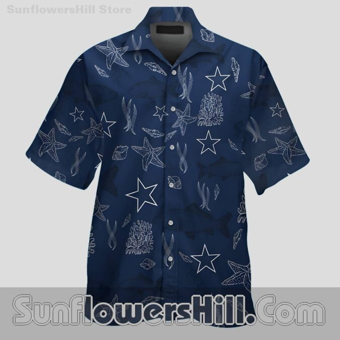 Dallas Cowboys Ocean Reef Short Sleeve Shirt for Fans Who Love the Coast