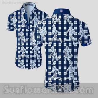 Dallas Cowboys Player Print Button Up Shirt for Game Day Tailgates