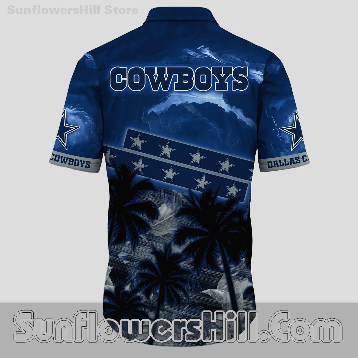 Dallas Cowboys Sunset Vibes Short Sleeve Shirt for Vacation Mode