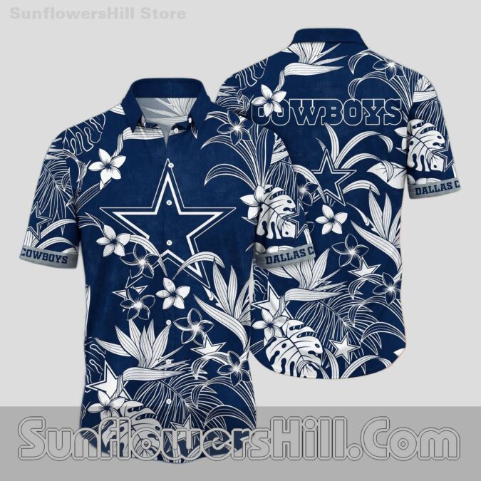 Dallas Cowboys Tropical Blossom Casual Shirt for Football Lovers