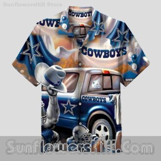 Dallas Cowboys Truck Scene Short Sleeve Shirt for Bold Game Day Looks