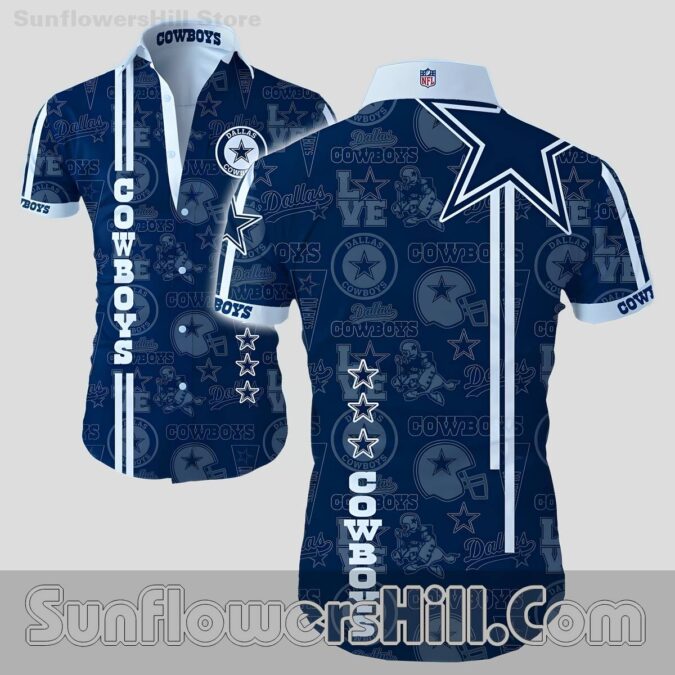 Dallas Cowboys Vibrant Hawaiian Shirt for Beach Fun and Tailgate Parties