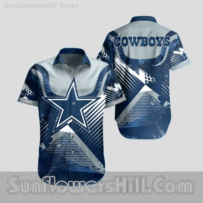 Men's Dallas Cowboys Centered Logo Hawaiian Shirt for Summer Fun