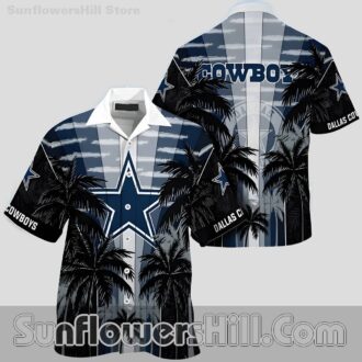 Women's Dallas Cowboys Coconut Forest Summer Hawaiian Shirt for Beach Trips